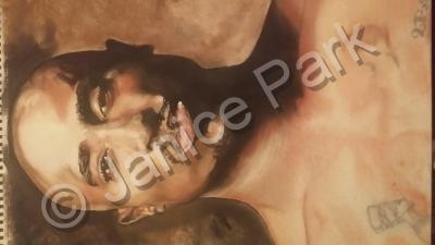 Portraits - Tupac - Paper And Pastel