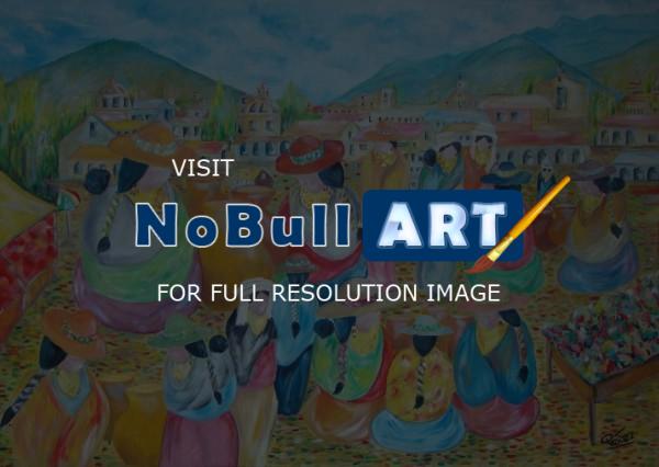 Painters Collection - Mercado Indigena - Oil