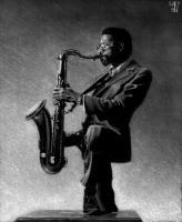 Joe Henderson - Graphite Pencil Drawings - By Jim Briscoe, Black  White Drawing Artist