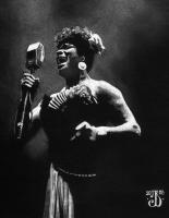 Singing The Blues - Graphite Pencil Drawings - By Jim Briscoe, Black  White Drawing Artist