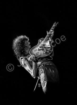 Music Portfolio - Jimmy Page - Graphite Pencil