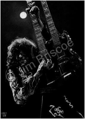 Music Portfolio - Jimmy Page - Graphite Pencil