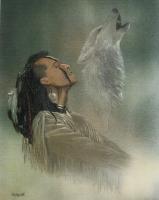 Native American Indian Cherokee - Watercolor Paintings - By Morgan Fitzsimons, Traditional Painting Artist