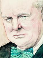 Peopleculture - Sir Winston Churchill - Watercolor