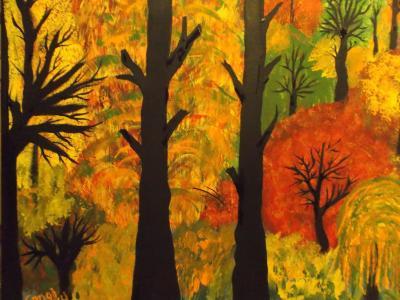 Autumn - Autumn Leaves - Acrylic