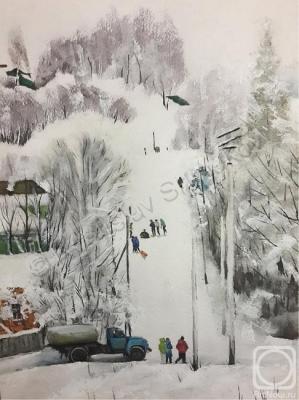 2 - Winter Fun - Watercolor