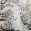 Winter Fun - Watercolor Drawings - By Rostislav Shmakov, Realism Drawing Artist