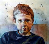 Flecks - Watercolor Paintings - By Rostislav Shmakov, Realism Painting Artist
