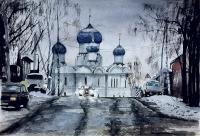 Road - Watercolor Paintings - By Rostislav Shmakov, Realism Painting Artist