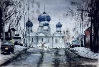 Road - Watercolor Paintings - By Rostislav Shmakov, Realism Painting Artist