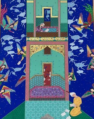 Tabriz - Your Love Is Forbiden For Me - Gouache And Goldsheet