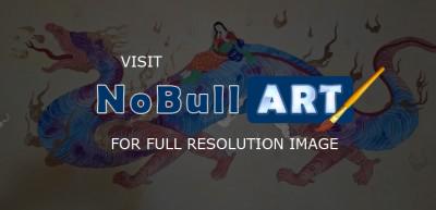 Esfahan Style - She The Dragon - Gouache And Goldsheet