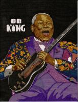 Bb King - Sharpiebic Markers Drawings - By Mk Flood, Sharpiebic Art Drawing Artist