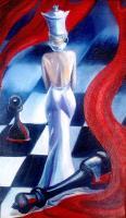 Fantasy - White Queen - Oil On Canvas