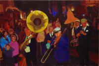 Old Glory Creole Jazz Band - Acrylic Paintings - By Tom Henderson Smith, Colourist Painting Artist