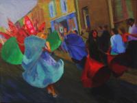 Festivity - Samba Dancers At Lafrowda 2007 - Acrylic