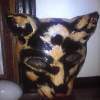 Cat Head - Clay Sculptures - By Solomon Gum Parop, Hand Work Sculpture Artist