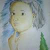 Cute Kid - Watercolour Paintings - By Mitanshu Kansara, Watercolour Painting Artist