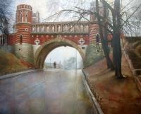 Private Collection - April Rain In Tzaritzyno 2006 - Acrylic On Canvas