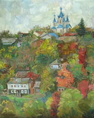 Author - October In Kamyanets St-George Church - Oil On Canvas