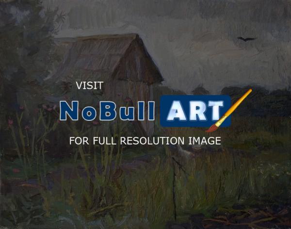 Author - The Barn Nikitskoe 1982 - Oil On Canvas