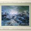 Sea Storm - Oil On Canvas Paintings - By Miha Miha, Abstract Painting Artist
