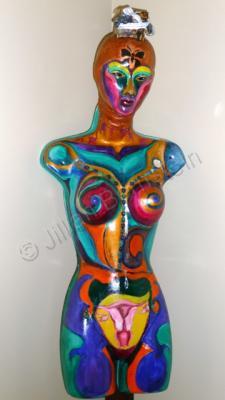 Fantasy - Pandora - Mixed Media Sculpture