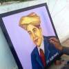 M Visweswaraiah - Cardboard Paint Paintings - By Sattar Arts, Anamil Painting Artist