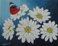 Flowers - White Flowers - Acrylic