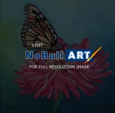 Flowers - Butterfly - Acrylic