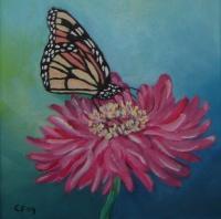 Flowers - Butterfly - Acrylic