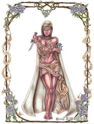 Fantasy - Sister Of The Roses-1 - Prismacolor Pencils