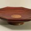 Bloodwood Bowl With Pedestal - Wood Woodwork - By Ken Exline, Lathe Turned Woodwork Artist