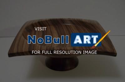 Bowls - Zebrawood Bowl With Cocobolo Pedestal - Wood