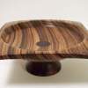 Zebrawood Bowl With Cocobolo Pedestal - Wood Woodwork - By Ken Exline, Lathe Turned Woodwork Artist