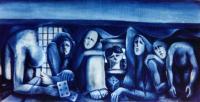 Betting Error - Oil On Canvas Paintings - By Abdelfattah Ameen, Paintings Painting Artist