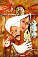 The Wedding - Oil On Canvas Paintings - By Abdelfattah Ameen, Paintings Painting Artist