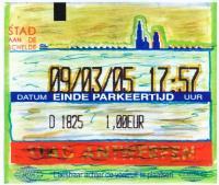 Parking Ticket - Canvas Mixed Media - By Patrick Selinger, Realism Mixed Media Artist