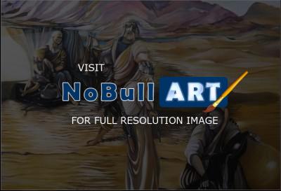 Biblical Art Art - Ishmaels Banishment - Oil On Canvas