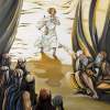 Samuel The Prophets Revelation Of King David - Oil On Canvas Paintings - By Iris Wexler, Oil On Canvas Painting Artist