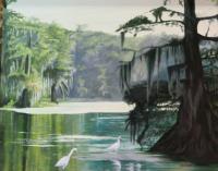 Bend Of The Wakulla - Oil Paintings - By Debi Davis, Realism Painting Artist