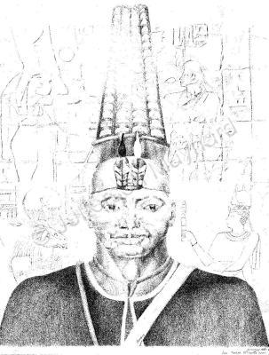 African History - Taharka - Graphite Pencil