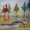 After The Rain - Watercolour Paintings - By Shubhankar Adhikari, Naturescape Painting Artist