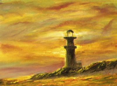 Impressionism - Farol In Brazil - Oil On Canvas