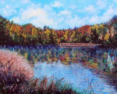 Scenery - Lake At Crowders Mountain - Acrylic