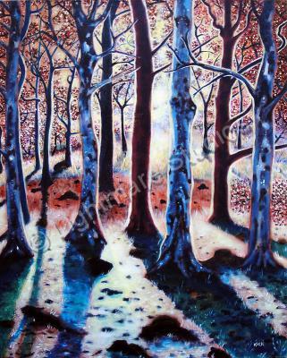 Scenery - Sunset Woods - Acrylic