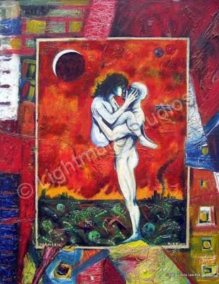 Narrative - Adam And Eve - Oil On Canvas