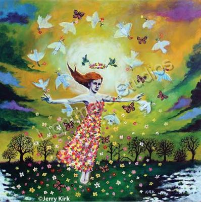 Narrative - Awakening-First Dance Of Spring - Acrylic