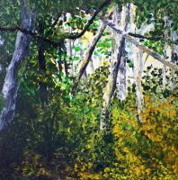 Sheryl Abid - All In Trees - Acrylic