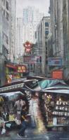 Peel Street Market - Pastel Paintings - By Julia Patience, Realism Painting Artist